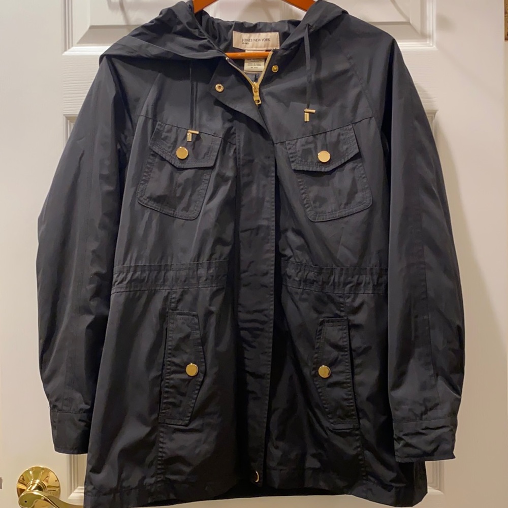 Jones New York Sport Rain Jacket with Hood